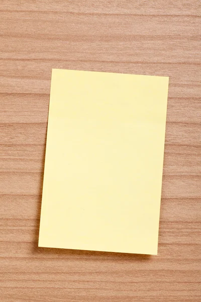 Σημείωση κίτρινο χαρτί — Φωτογραφία Αρχείου