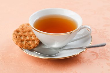 Sweet cookie and tea clipart