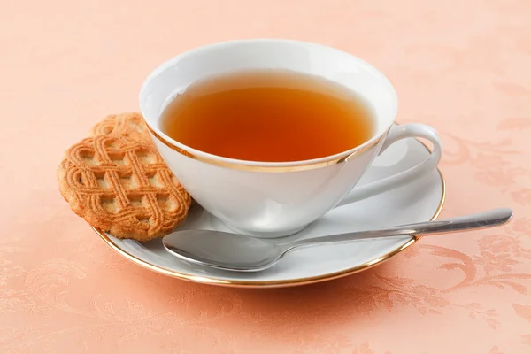 Galleta dulce y té —  Fotos de Stock