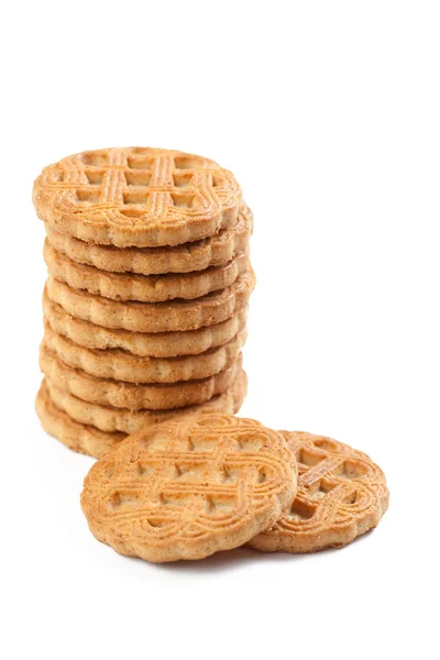 Dolci biscotti su sfondo bianco — Foto Stock