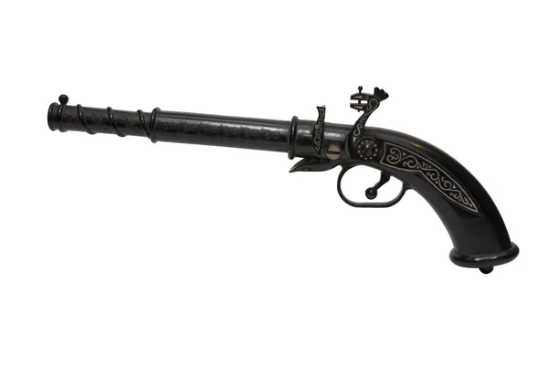 Antique gun isolated on white — Stock Photo, Image
