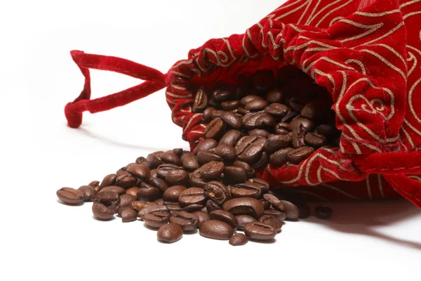 Bag with coffee — Stock Photo, Image
