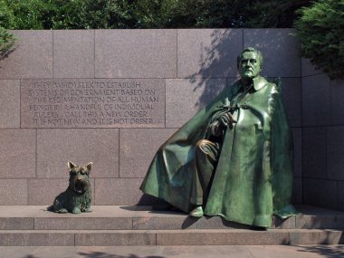 FDR Memorial statue clipart