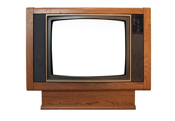 Television - vintage floor model w-blank — Stock Photo, Image