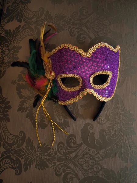 Carnival mask on fabric 6 — Stock Photo, Image