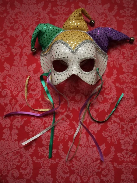 Carnival mask on fabric 9 — Stock Photo, Image