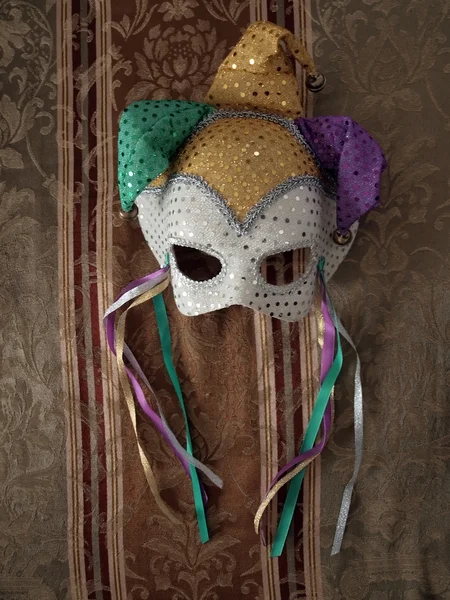 Carnival mask on fabric 2 — Stock Photo, Image