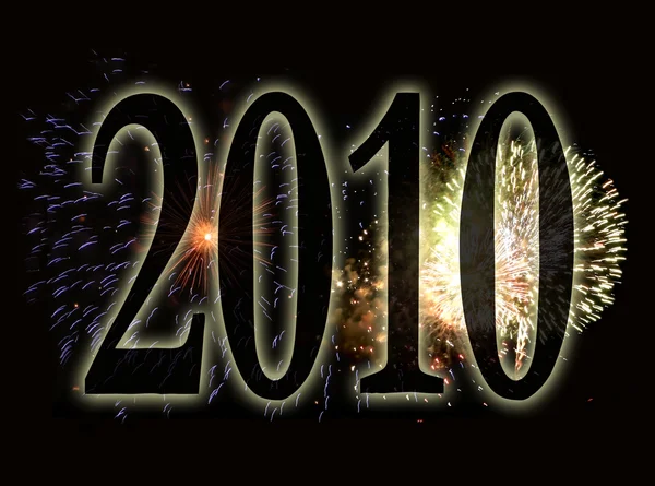 Fireworks bakgrund - nyårsafton 201 — Stockfoto