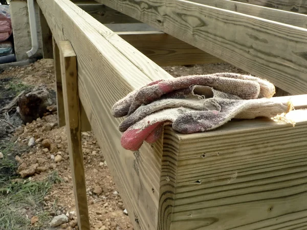 Rękawice robocze w budowie — Zdjęcie stockowe