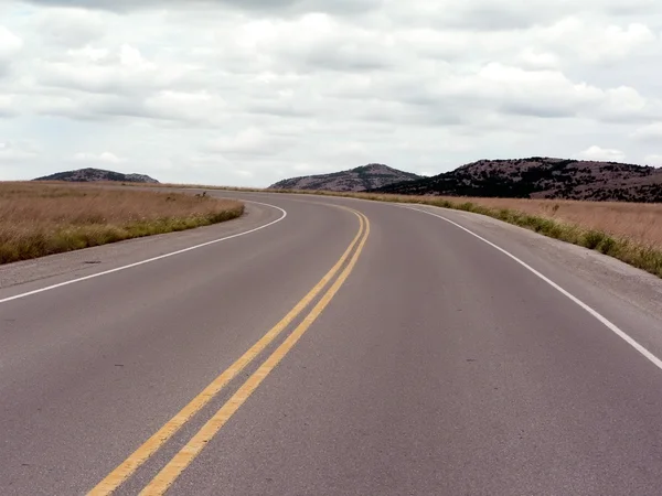 stock image Road in the Wichita Mountains of OK