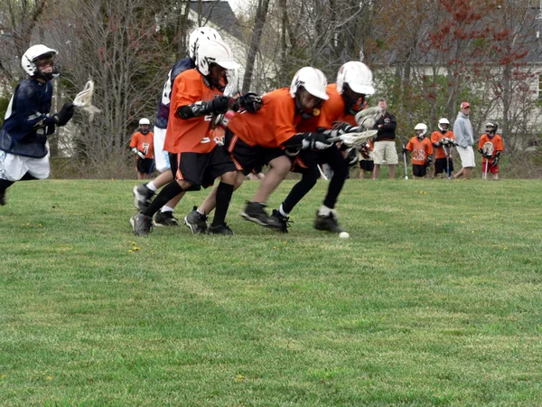 stock image Lacrosse - little league game 2