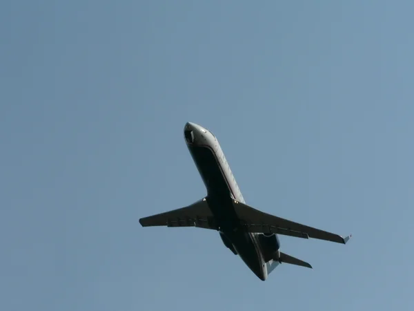 Коммерческий самолет на рейсе 08 3 — стоковое фото