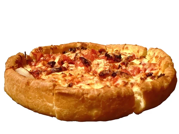Pizza 2 geïsoleerd — Stockfoto
