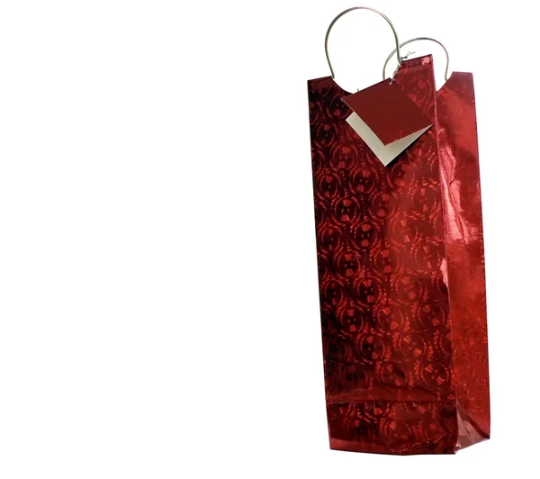 Röda gåva väska — Stockfoto