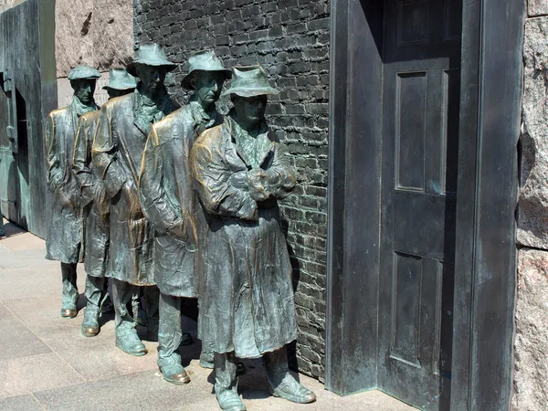 Памятник Великой депрессии Рузвельта — стоковое фото
