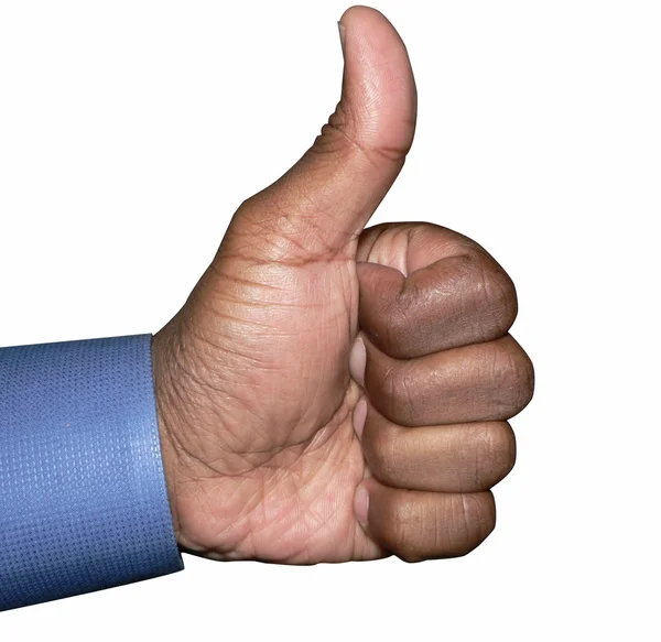 Thumbs up hand gesture — Stock Photo, Image