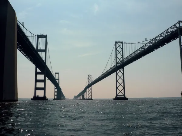 Puente de la bahía de Chesapeake de cerca 2 — Foto de Stock