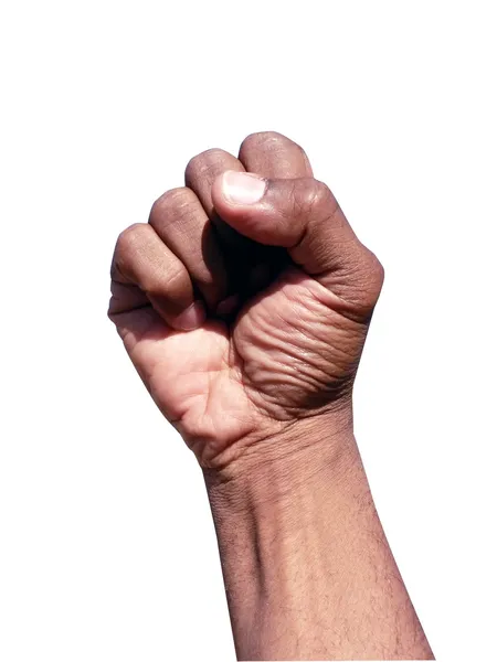 African american hand gesture - fist — Stock Photo, Image