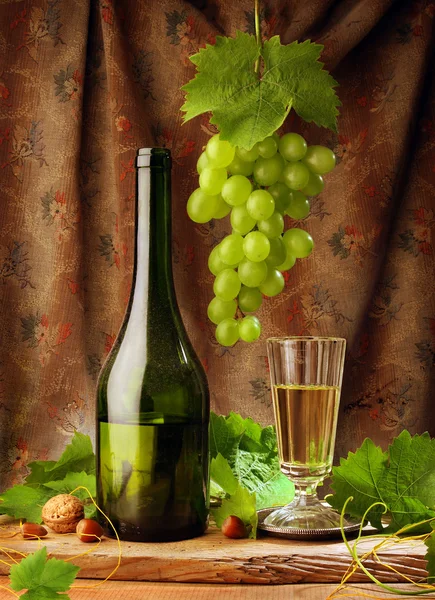 Weißwein-Stillleben — Stockfoto