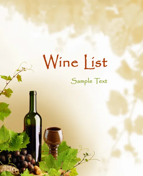 Červené víno design — Stock fotografie