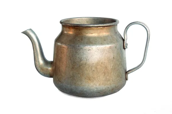 Old aluminium pot — Stock Photo, Image