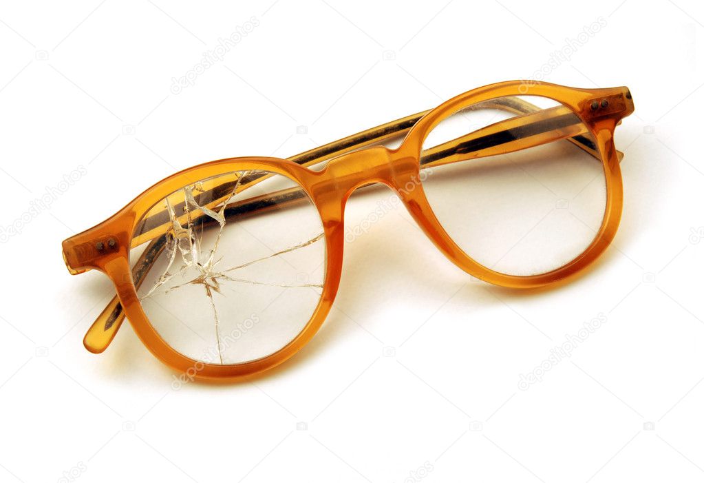 Old broken spectacles