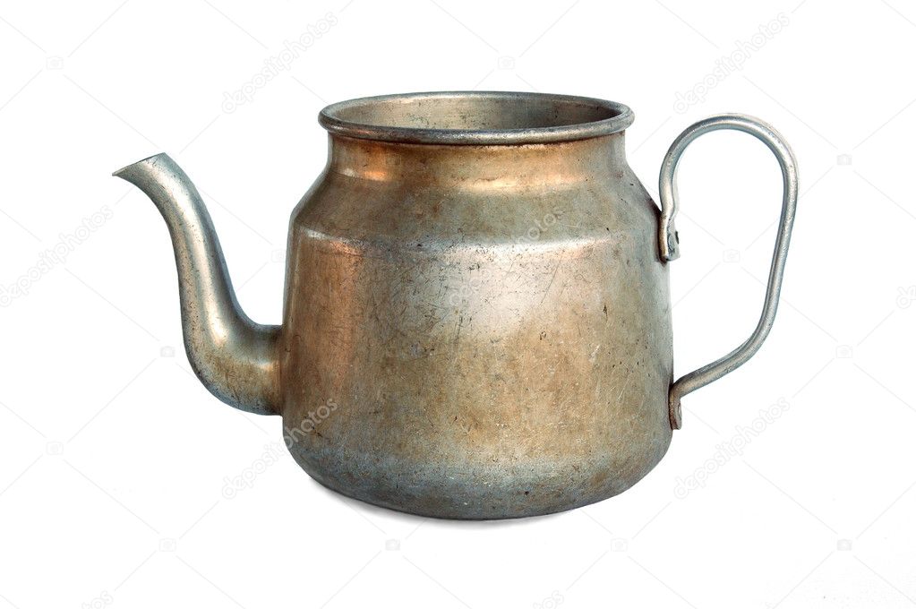 Old aluminium pot