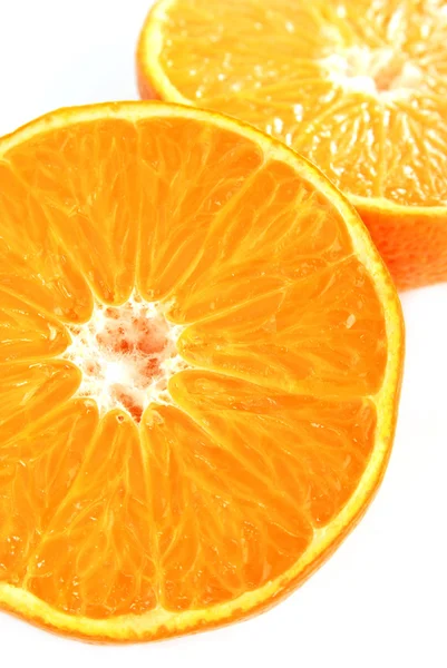 Detalhe de frutas de laranja cortadas — Fotografia de Stock