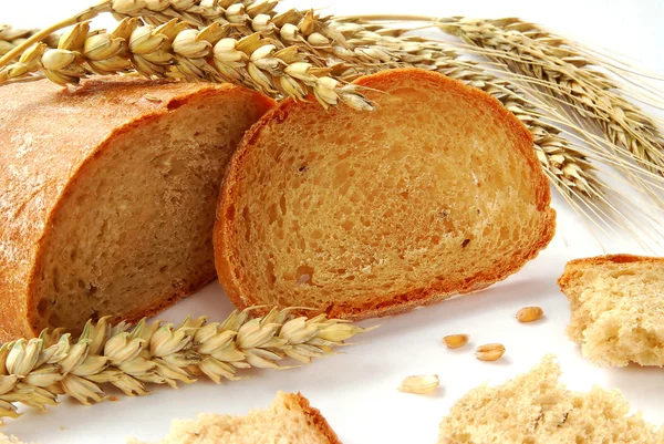 Хліб і пшениці — стокове фото