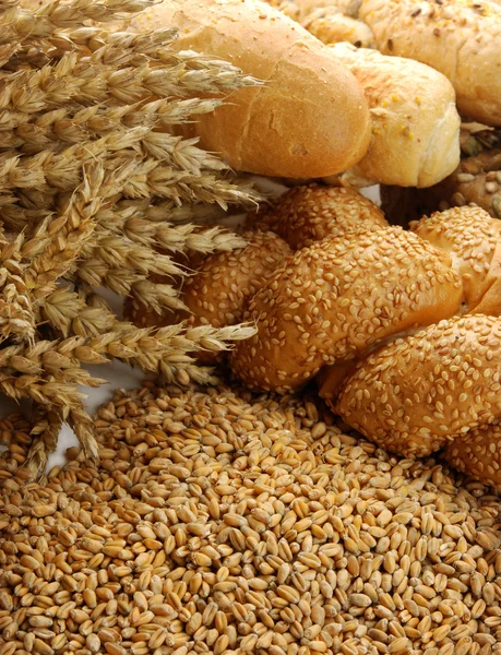 Getreide, Brötchen und Semmeln — Stockfoto