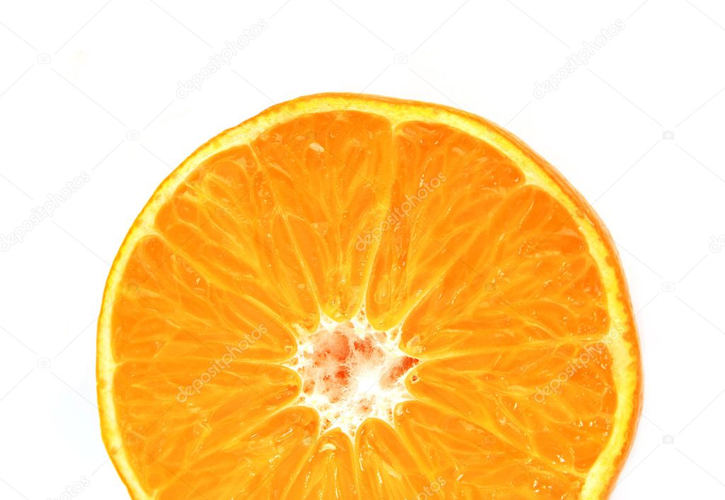 Detail of cut orange