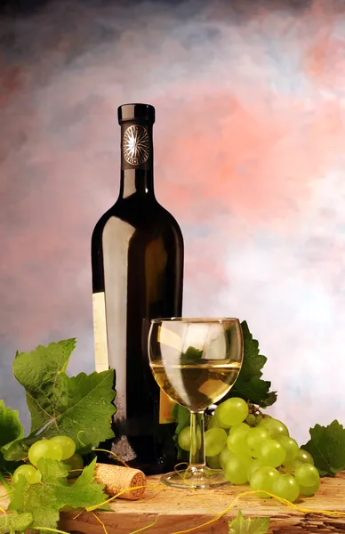 Bodegón con vino — Foto de Stock