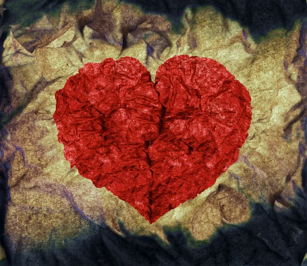 Grunge hjärta — Stockfoto