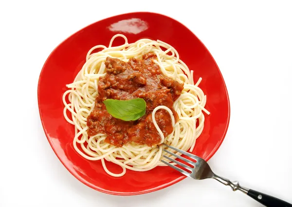 Špagety s omáčkou bolognese — Stock fotografie