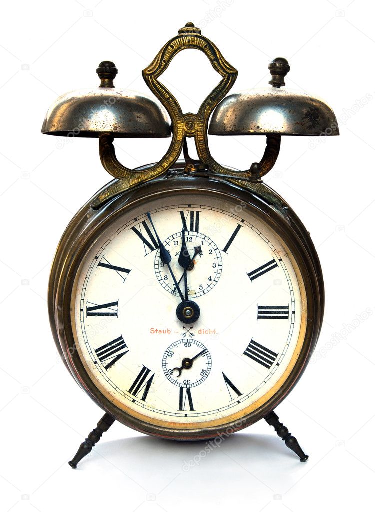 Vintage Alarm Clock Stock Photo By, Classic Alarm Clock