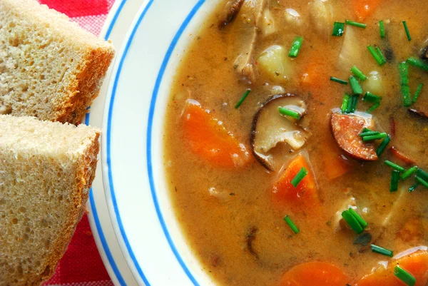 Картопляний суп в деталях — стокове фото