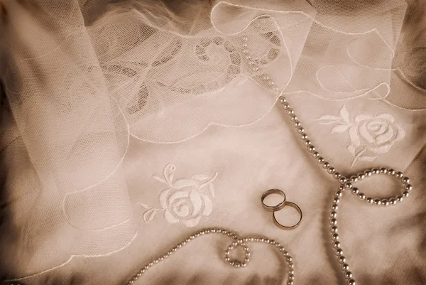 Composizione matrimonio vintage — Foto Stock