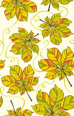 Horse chestnut leave clipart