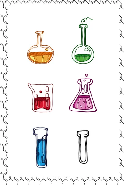 Set di simboli chimici — Vettoriale Stock