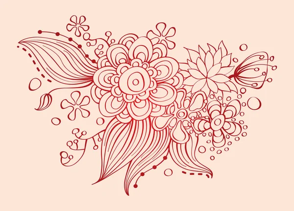 Elegant blommig bakgrund Royaltyfria illustrationer