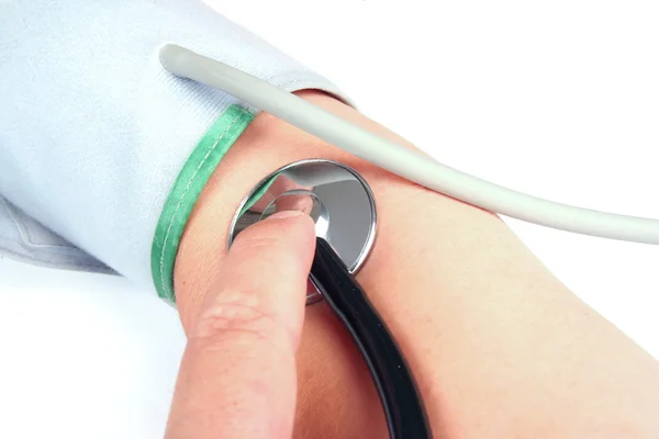 Pomiar ciśnienia tętniczego krwi — Zdjęcie stockowe