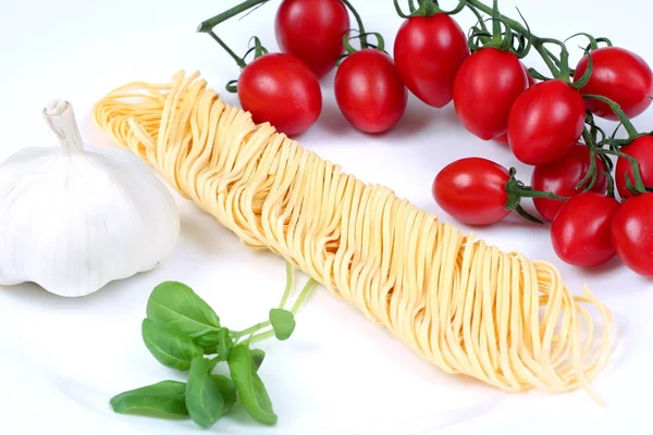 Spaghetti ingredienser — Stockfoto