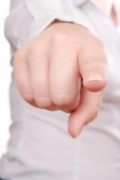 Pointing finger — Stock Photo, Image