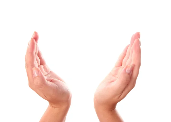 빈 오픈 여자 손 — 스톡 사진