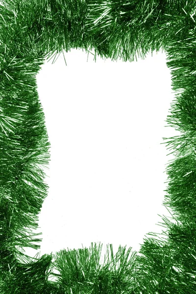 Empty green Christmas frame — Stock Photo, Image