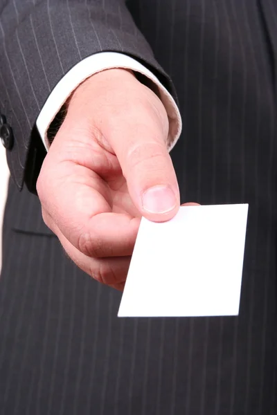 ビジネスマンを提供するビジネス カード — ストック写真