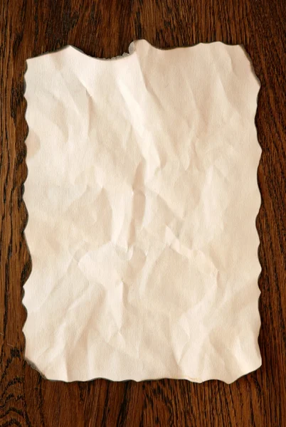 Old burned paper — Stock Photo, Image