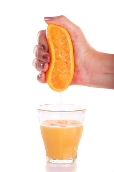 Zumo de naranja exprimido — Foto de Stock