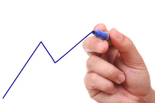 stock image Hand drawing graph
