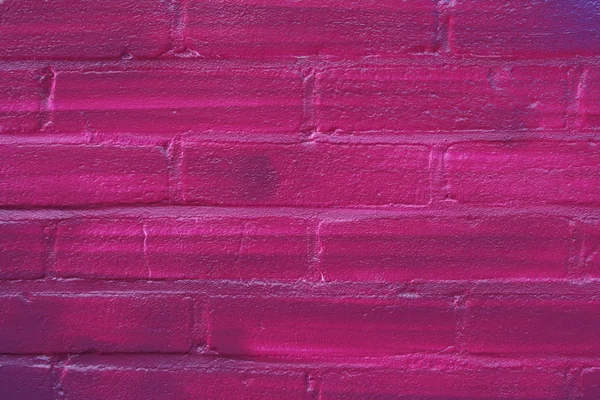 Ceglane ściany malowane fioletowy — Zdjęcie stockowe
